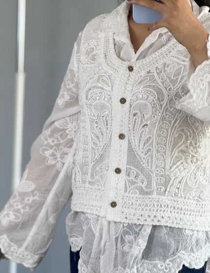 Vintage Vest Shirt Set