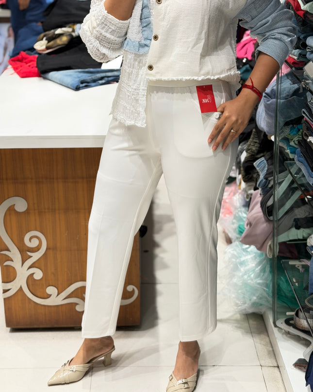 Tailored Straight Fit Trousers