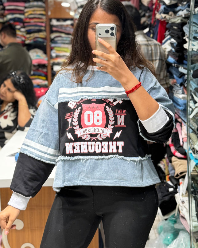Denim Archive Contrast Pullover