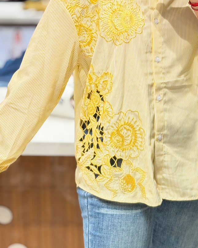 Floral Stitch Shirt