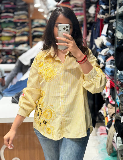 Floral Stitch Shirt