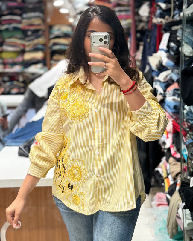 Floral Stitch Shirt