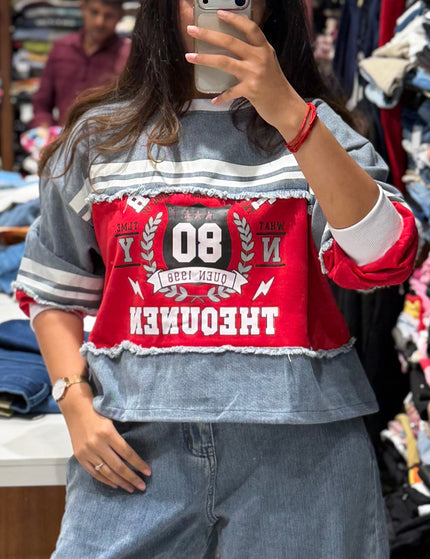 Denim Archive Contrast Pullover