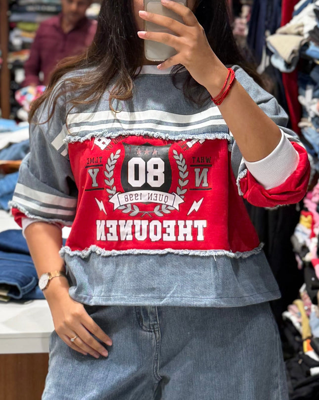 Denim Archive Contrast Pullover