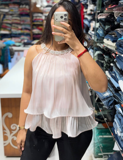 Glam Pearl Halter Top