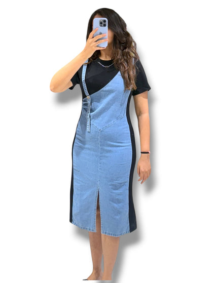 Sculpt Denim Contrast Dress
