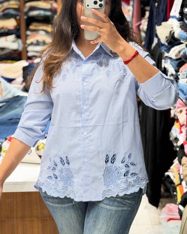 Botanical Stripe Shirt