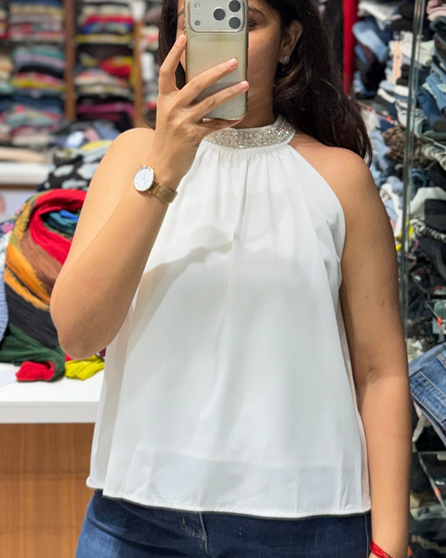 Diamond Halo Halter Top