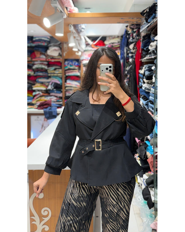 Belted Statement Jacket