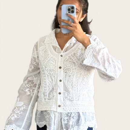 Vintage Vest Shirt Set