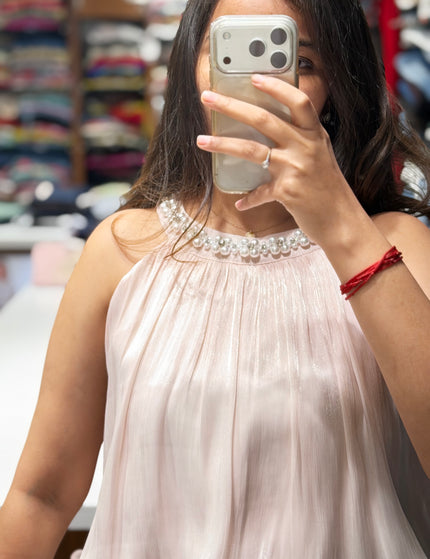 Glam Pearl Halter Top