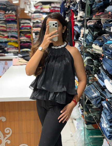Glam Pearl Halter Top