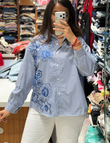 Floral Stitch Shirt
