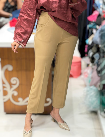 Tailored Straight Fit Trousers