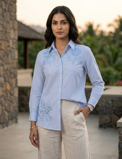 Botanical Stripe Shirt