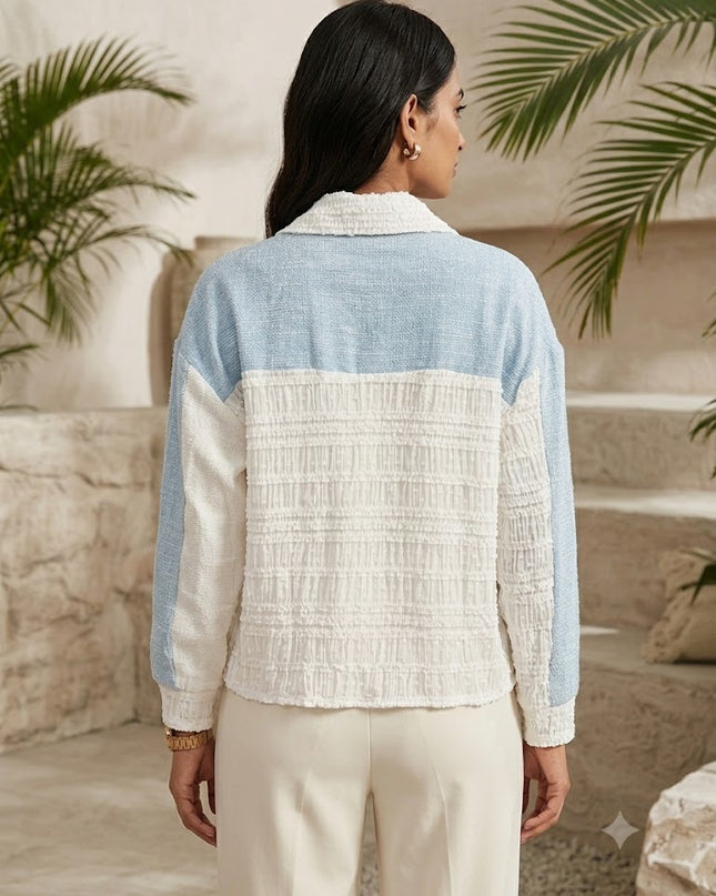 Contrast Canvas Shirt