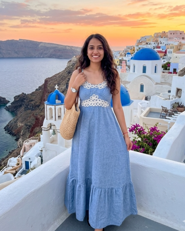 Summer Escape Embroidered Dress