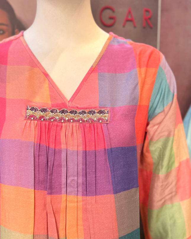 Rangrez Check Kurti
