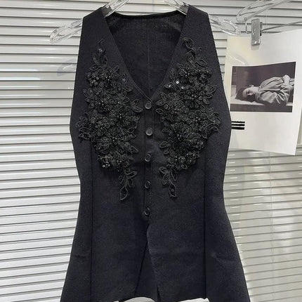 Floral Ribbed Vest Top