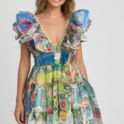 Riviera Printed Mini Dress