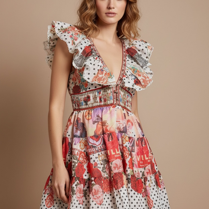 Riviera Printed Mini Dress