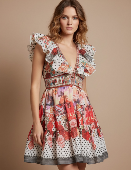 Riviera Printed Mini Dress