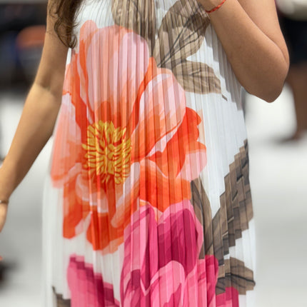Floral Flow Halter Dress