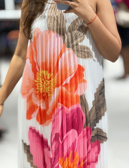 Floral Flow Halter Dress
