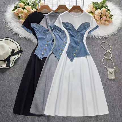 SnatchFit Denim Corset Dress