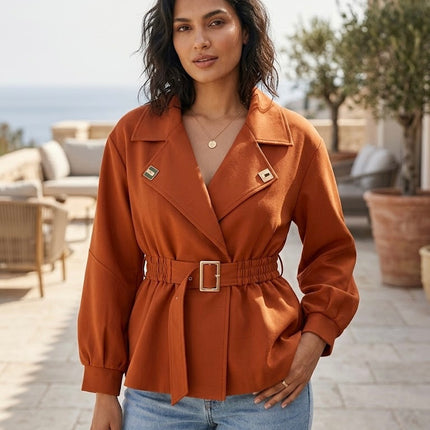 Belted Statement Jacket