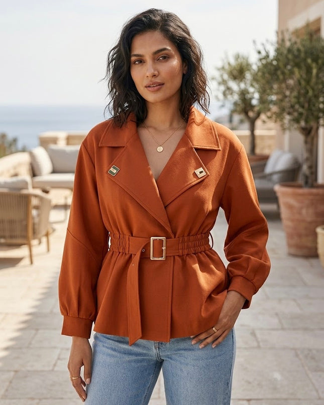 Belted Statement Jacket