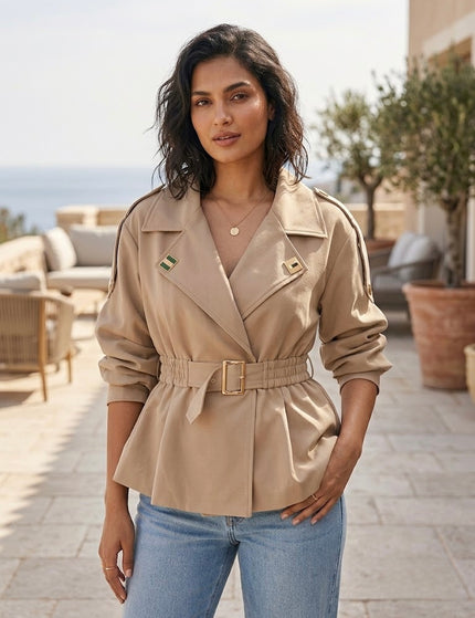 Belted Statement Jacket