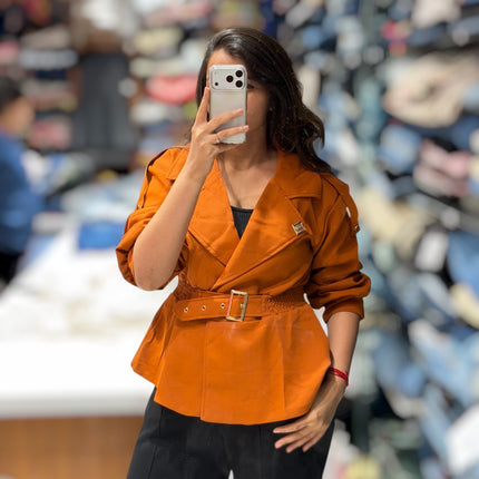 Belted Statement Jacket