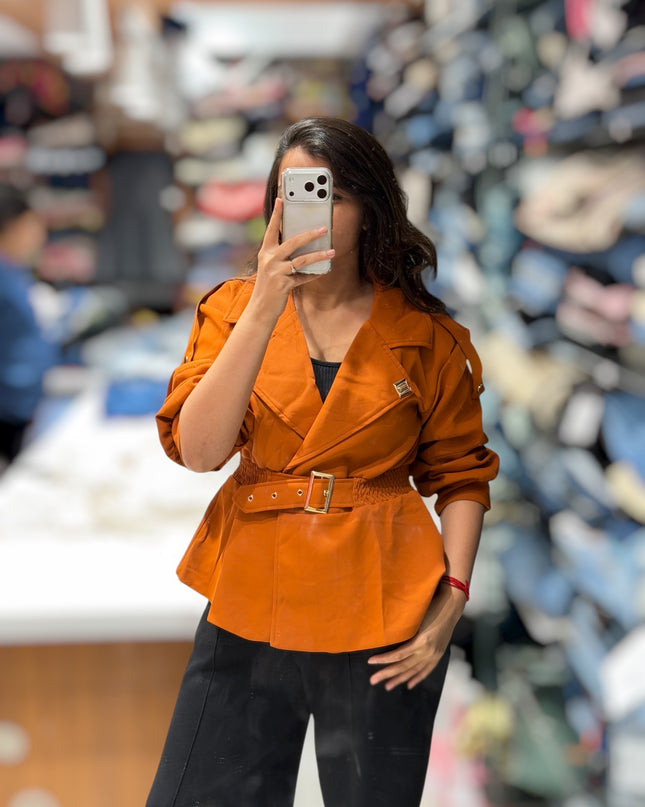 Belted Statement Jacket