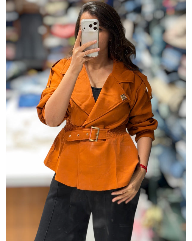 Belted Statement Jacket
