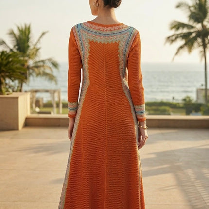 Pleated Midi Dress in Premium Bamboo Fabric