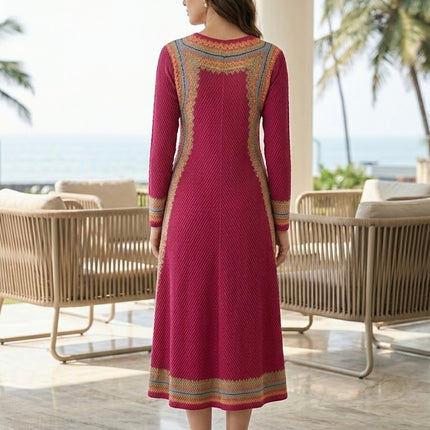 Pleated Midi Dress in Premium Bamboo Fabric
