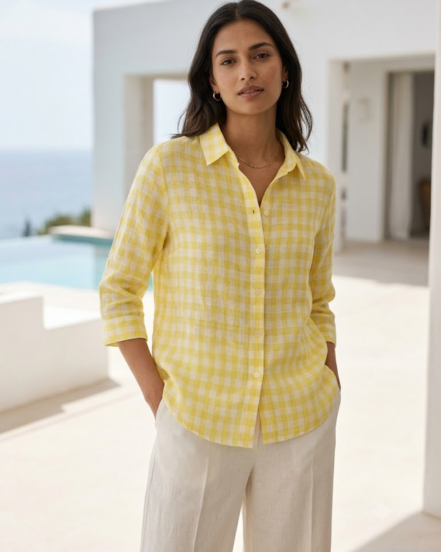 Classic Check Linen Shirt