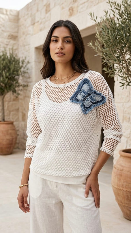 Butterfly Mesh Top