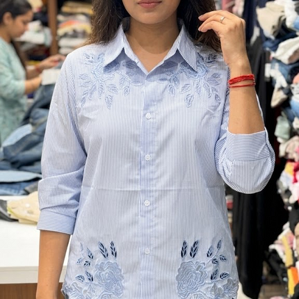 Botanical Stripe Shirt