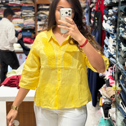 Butterfly Linen Shirt