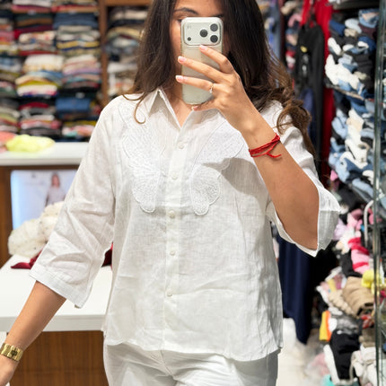 Butterfly Linen Shirt