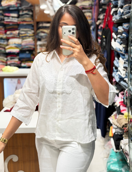 Butterfly Linen Shirt