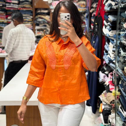 Butterfly Linen Shirt