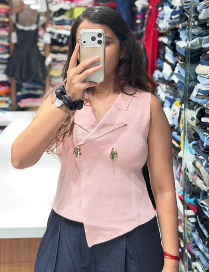 Tailored Wrap Vest Top