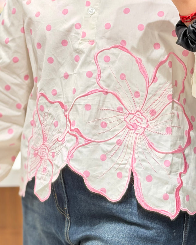 Blossom Dot Detail Shirt