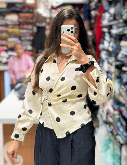 Polka Cinch Top