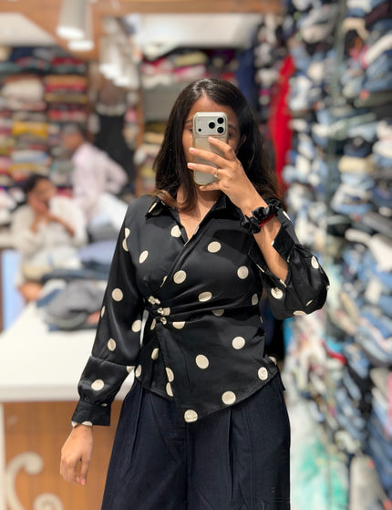 Polka Cinch Top