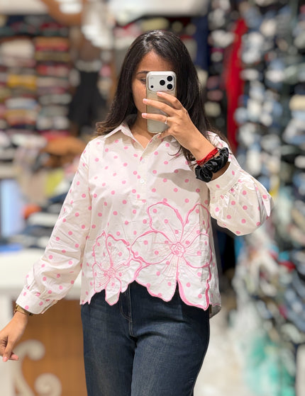Blossom Dot Detail Shirt