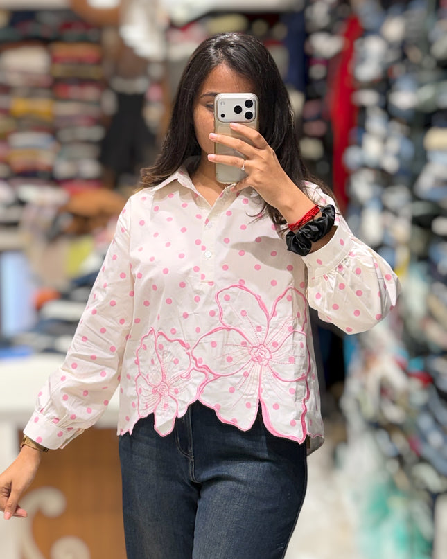 Blossom Dot Detail Shirt